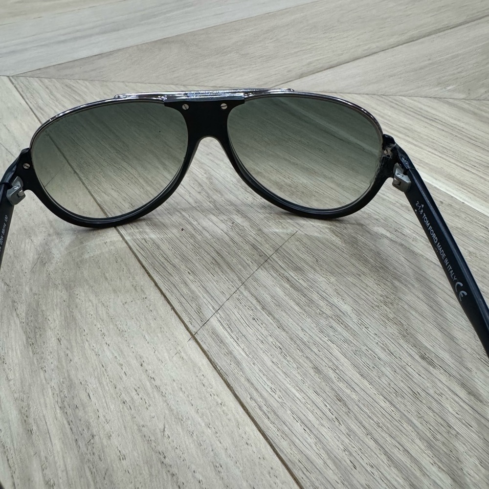 Tom Ford Black Bold Aviator Sunglasses - Picture 7 of 7